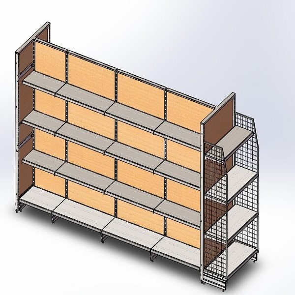 Hot sale reasonable price Timber shelving PPH35-18W Wholesale to Swiss