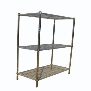 Wire shelving square post shelving