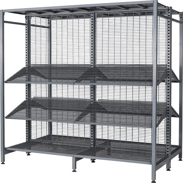 Professional factory selling AU41 outriger shelving for Swiss Importers detail pictures