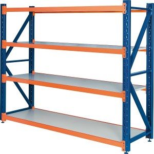 Medium duty steel shelf racking